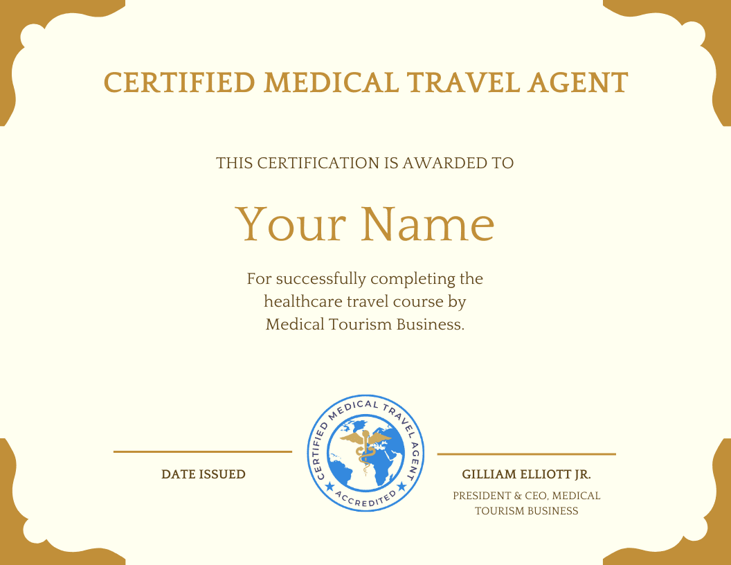 medical and wellness tourism certification for facilitators