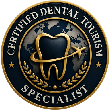 Certified Dental Tourism Specialist Accredited seal